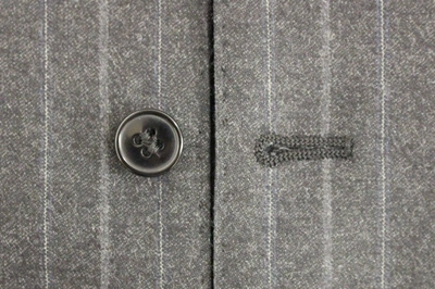 Dolce & Gabbana Gray Striped Wool Logo Vest Gilet Weste In Gray