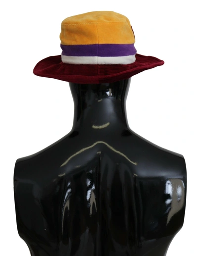 Dolce & Gabbana Multicolor Dg Logo Cotton Blend Bucket Hat In Multicolor