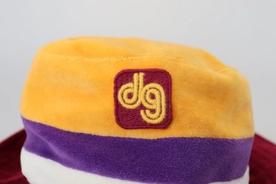 Dolce & Gabbana Multicolor Dg Logo Cotton Blend Bucket Hat In Multicolor