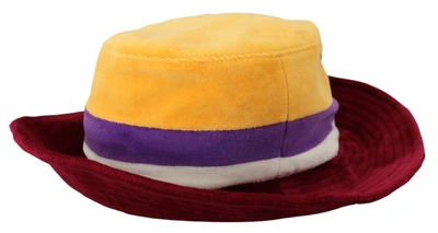 Dolce & Gabbana Multicolor Dg Logo Cotton Blend Bucket Hat In Multicolor
