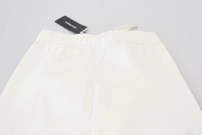 Dolce & Gabbana White Dg Logo Sweatpants Pants In White