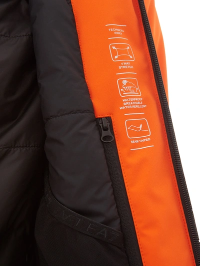 Shop Ea7 Emporio Armani Radiant Orange Technical Winter Men's Jacket