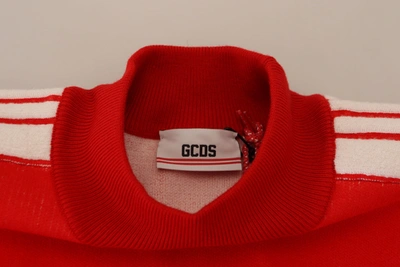 Shop Gcds Elegant Red Pullover Sweater For Men's Men