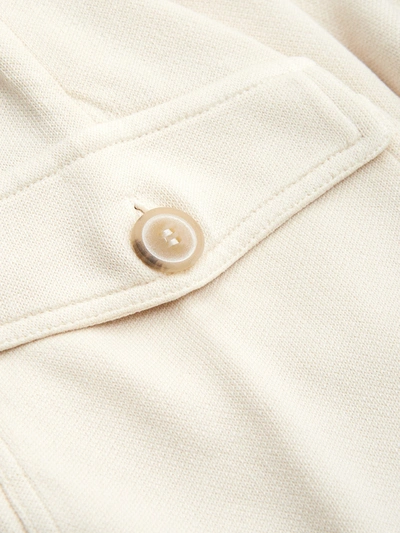 Shop Gran Sasso White Short Sweatpants With Men's Pockets