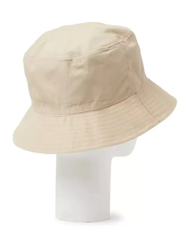 Shop Hinnominate Beige Cotton Hat With Front Women's Logo