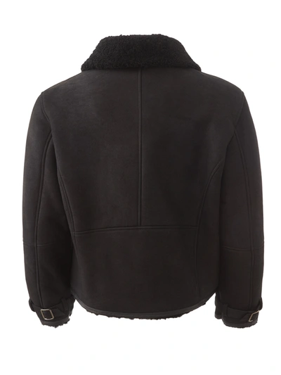 Shop Lardini Elegant Black Sheepskin Leather Men's Jacket