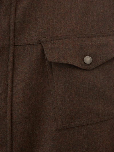 Shop Lardini Elegant Reversible Blue-brown Wool Men's Jacket