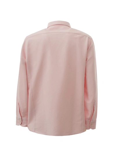 Shop Tom Ford Elegant Pink Long Sleeve Cotton Men's Shirt
