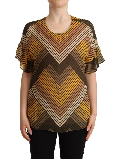 Shop Twinset Chic Multicolor Striped Short Sleeve Women's Blouse