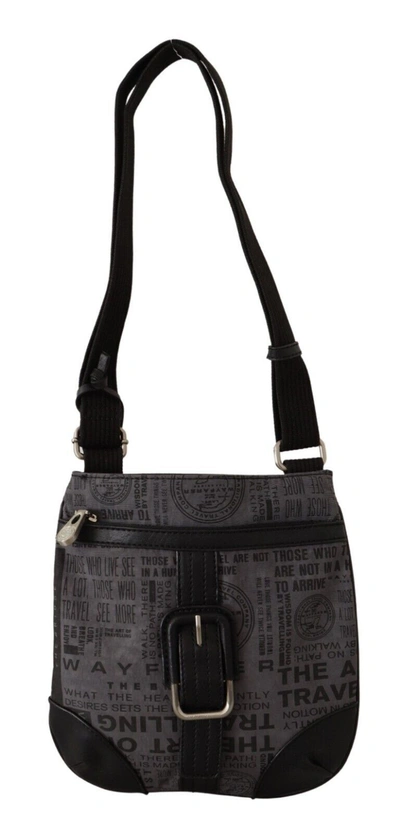Shop Wayfarer Chic Gray Fabric Crossbody Women's Bag