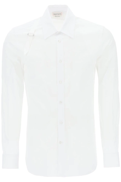 Shop Alexander Mcqueen Harness Shirt In Stretch Cotton