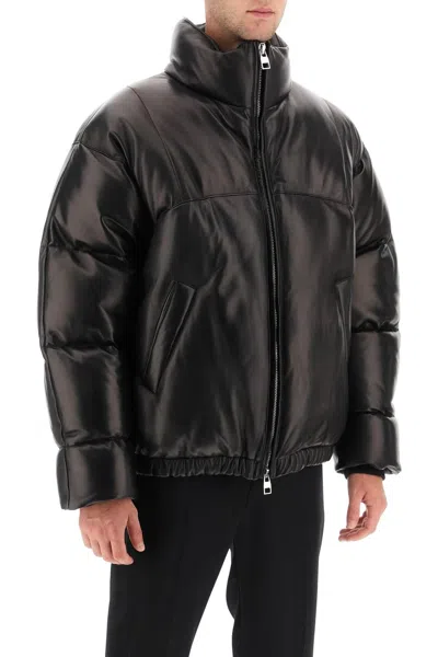 Shop Alexander Mcqueen Quilted Leather Puffer Jacket