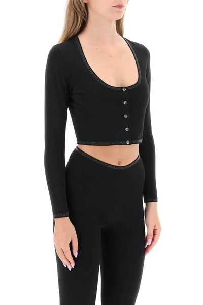 Shop Alexander Wang Nylon Cropped Cardigan