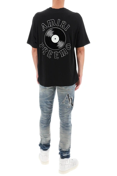 Shop Amiri Premier Record Crew Neck T Shirt