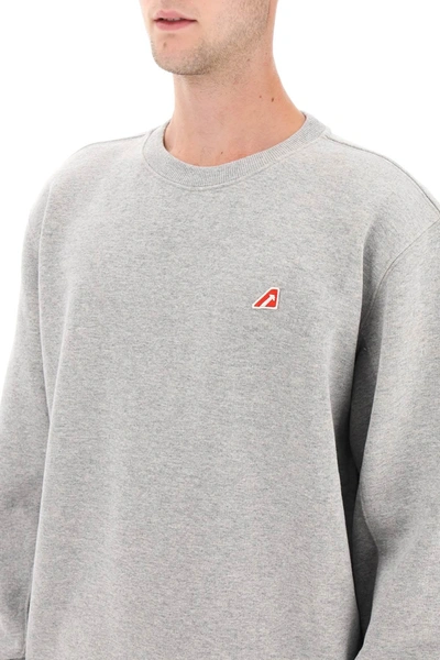 Shop Autry Crew Neck Sweatshirt With Logo Patch