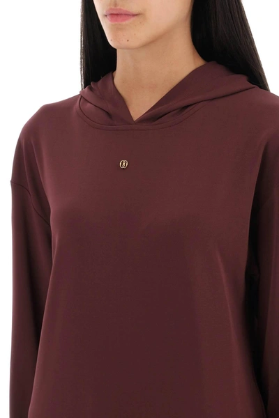 Shop Bally Jersey Hoodie With  Emblem