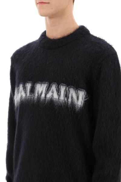 Balmain Logo-print Jumper In Black