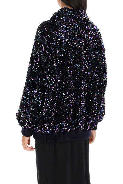 Shop Blazé Milano Blaze Milano Aileen Chabo Sequined Bomber Jacket