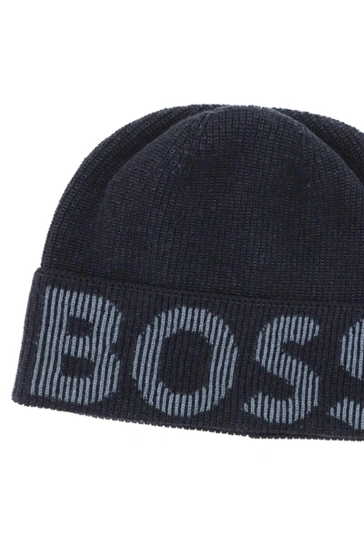 Shop Hugo Boss Boss Lamico Logo Beanie