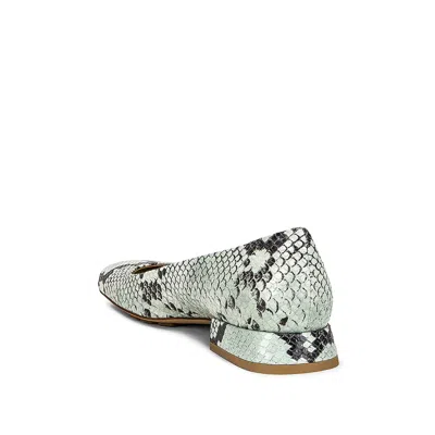 Bottega Veneta Tower Python-print Ballerina Shoes