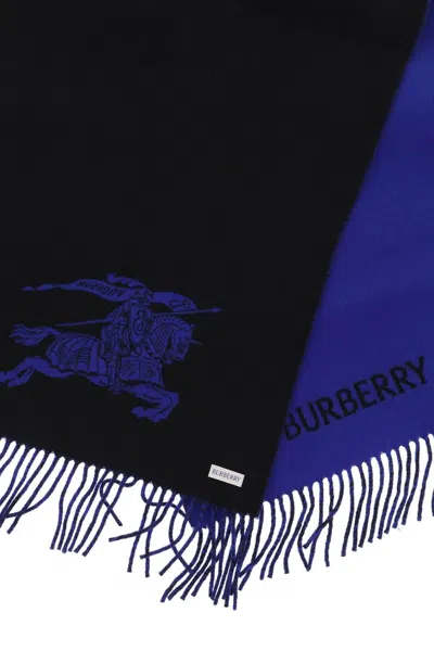 Shop Burberry Reversible Cashmere Scarf With Ekd