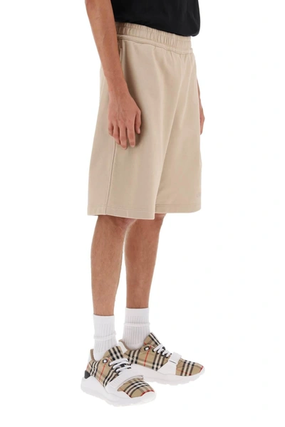 Shop Burberry Taylor Sweatshorts With Embroidered Ekd