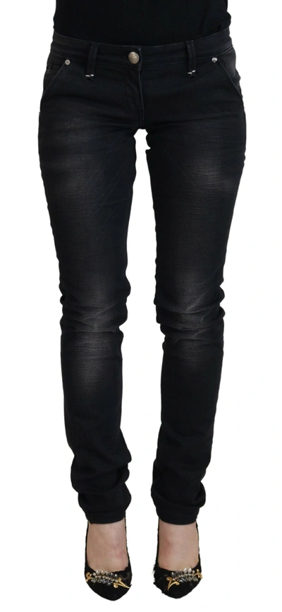 Shop Acht Black Washed Cotton Skinny Women Casual Denim Jeans