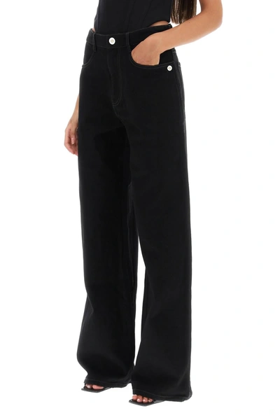 Shop Dion Lee Wide Leg Jeans