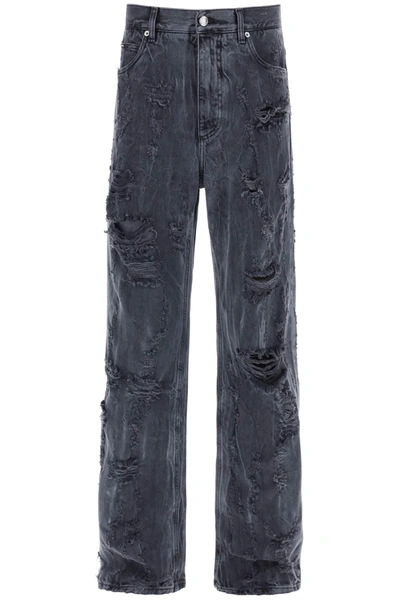 Shop Dolce & Gabbana Destroyed Effect Jeans