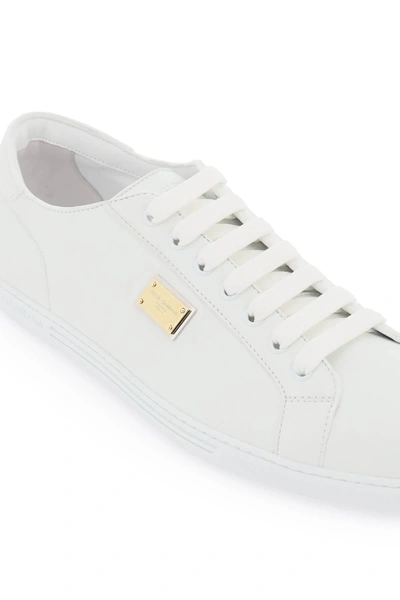 Shop Dolce & Gabbana Leather 'saint Tropez' Sneakers