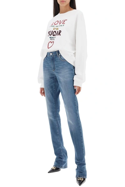 Shop Dolce & Gabbana Low Rise Trumpet Jeans