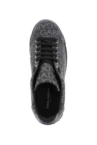 Shop Dolce & Gabbana Portofino Jacquard Sneakers