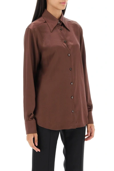 Shop Dolce & Gabbana Silk Satin Shirt