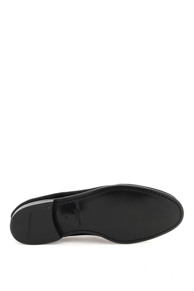 Shop Dolce & Gabbana Velvet Loafers