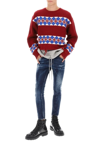 Shop Dsquared2 Canadian Hybrid Sweater