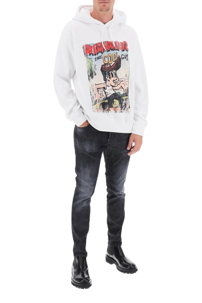 Shop Dsquared2 Hoodie With Graphic Print