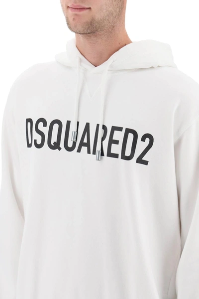 Shop Dsquared2 Logo Print Hoodie