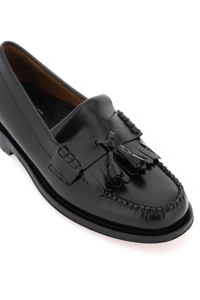 Shop Gh Bass G.h. Bass Esther Kiltie Weejuns Loafers In Brushed Leather