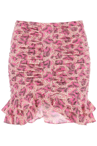 Shop Isabel Marant Milendi Silk Mini Skirt