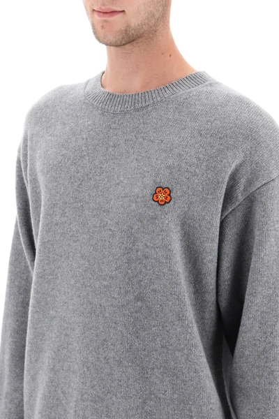 Shop Kenzo Sweater With Boke Flower Patch