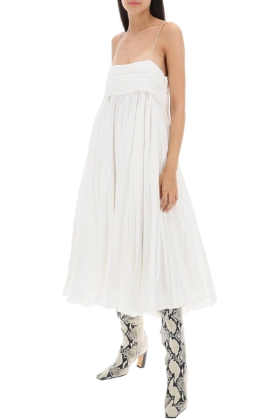 Shop Khaite Lally Cotton Midi Dress