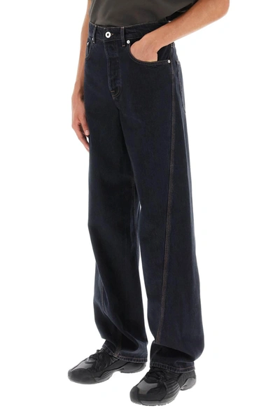 Shop Lanvin Baggy Jeans With Twisted Seams