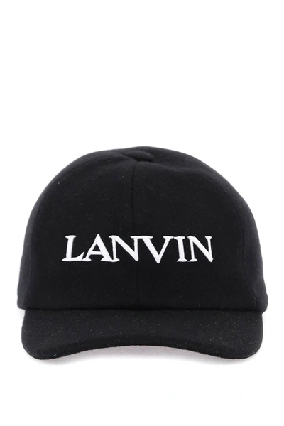 Shop Lanvin Wool Cashmere Baseball Cap