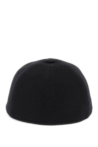 Shop Lanvin Wool Cashmere Baseball Cap