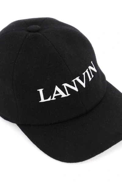Shop Lanvin Wool Cashmere Baseball Cap