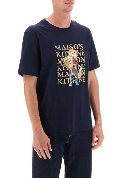 Shop Maison Kitsuné Maison Kitsune Fox Champion T Shirt