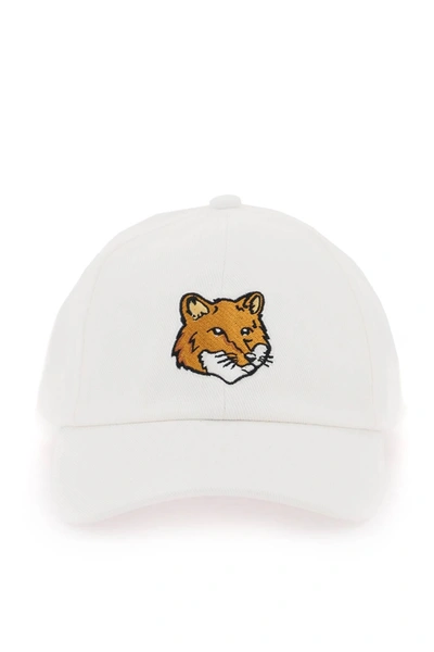 Shop Maison Kitsuné Maison Kitsune Fox Head Baseball Cap