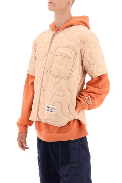 Shop Moncler X Salehe Bembury Short Sleeved Quilted Jacket