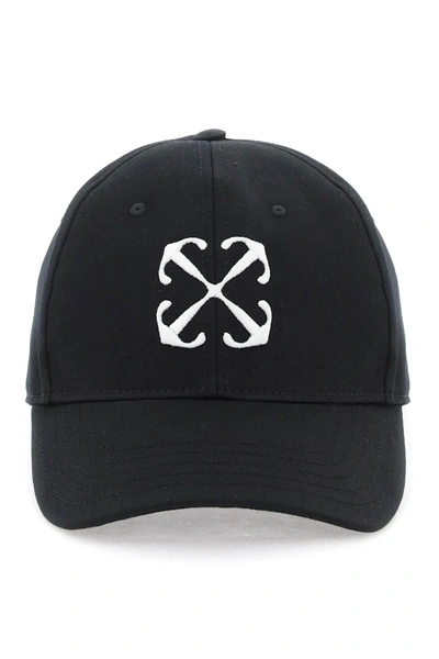 Shop Off-white Off White Baseball Cap With Embroidery