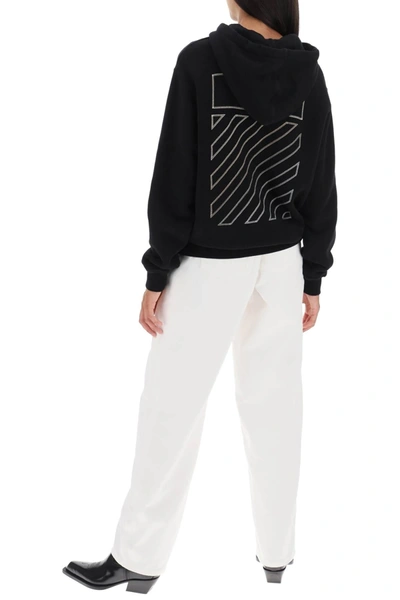 Shop Off-white Off White Hoodie With Back Embroidery